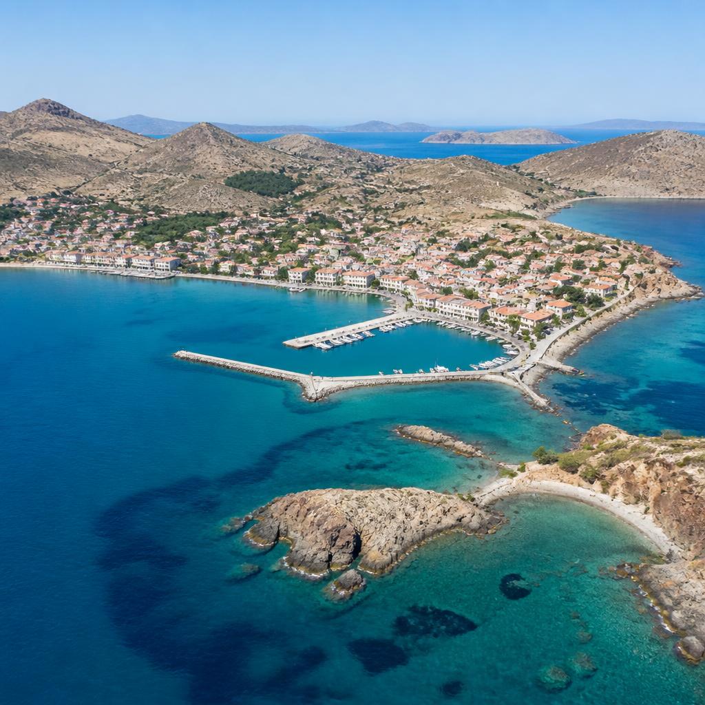 Αεροφωτογραφία της Λήμνου